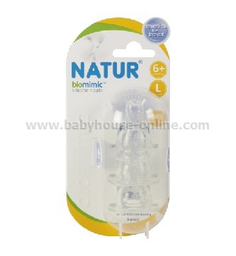 จุกนมไบโอมิมิค แพค3 ชิ้น size L Natur 