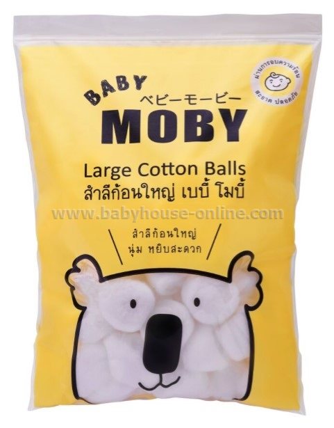 สำลีก้อนใหญ่ Moby ขนาด 100กรัม 