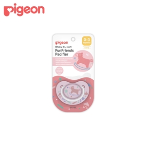[5PG01329601 ] Pigeonจุกหลอกไซส์ S 0-3เดือน  Fun Friend สีชมพู