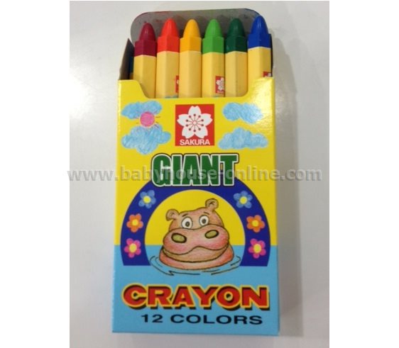 สีเทียนจัมโบ้ซากุระ Crayon Giant 8สี และ12สี