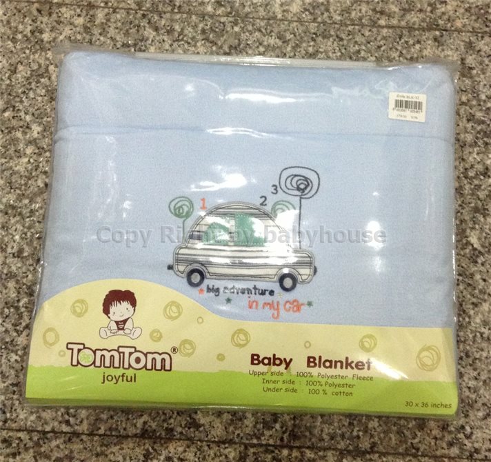 ผ้าห่มสีฟ้า Tom Tom Joyful BLK-32